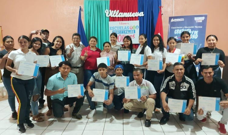 Entrega de CertificaEntrega de certificados en el municipio de Villa Nuevados en el municipio de Quezalguaque