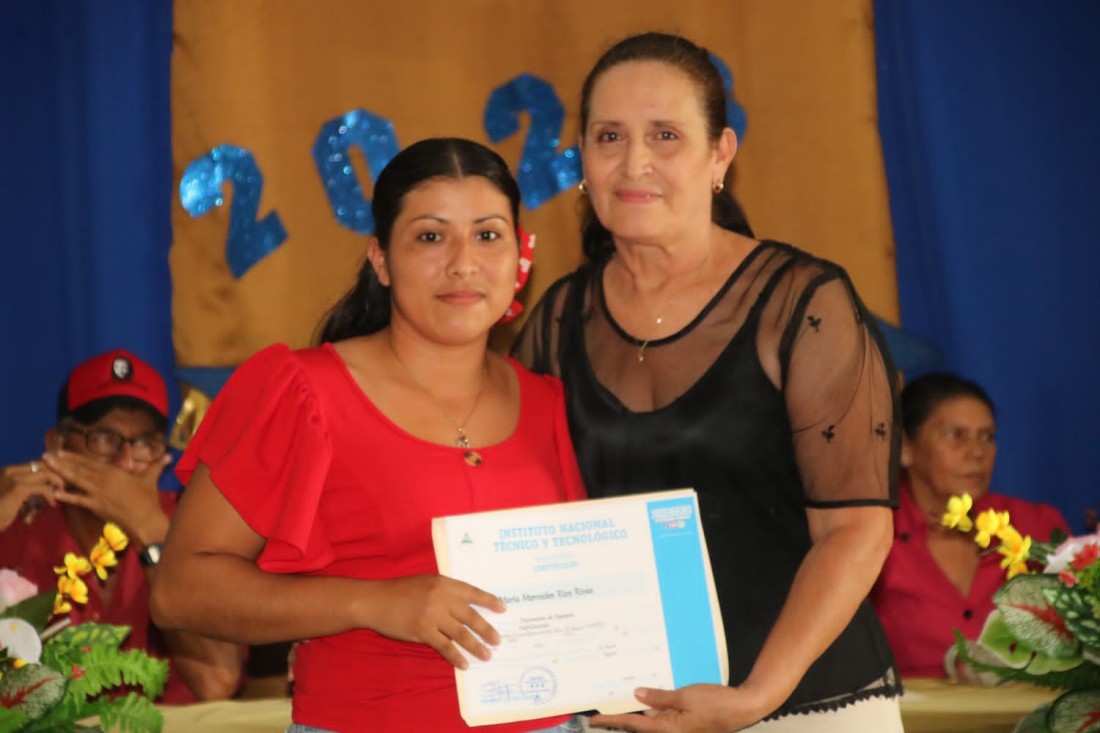 Entrega de Certificados en el municipio de El Sauce