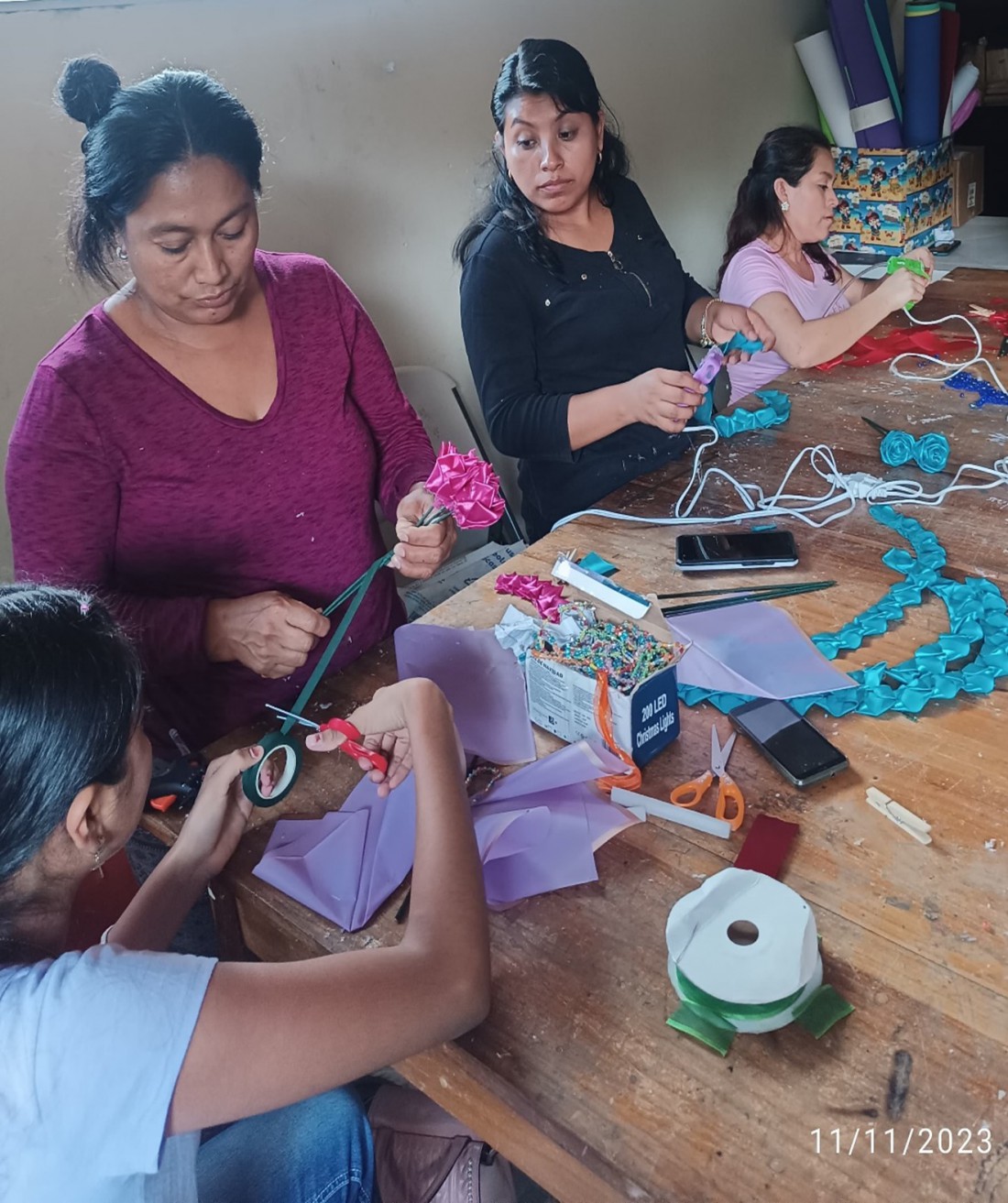  Curso de Artesanía en Papel y Foamy Escuela de Oficios Municipio de Matagalpa 